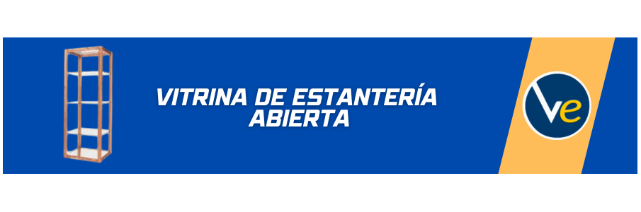 VITRINA DE ESTANTERÍA ABIERTA